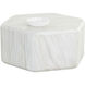 Spezza 33 X 29.5 inch Marble Look / Cream Outdoor Coffee Table